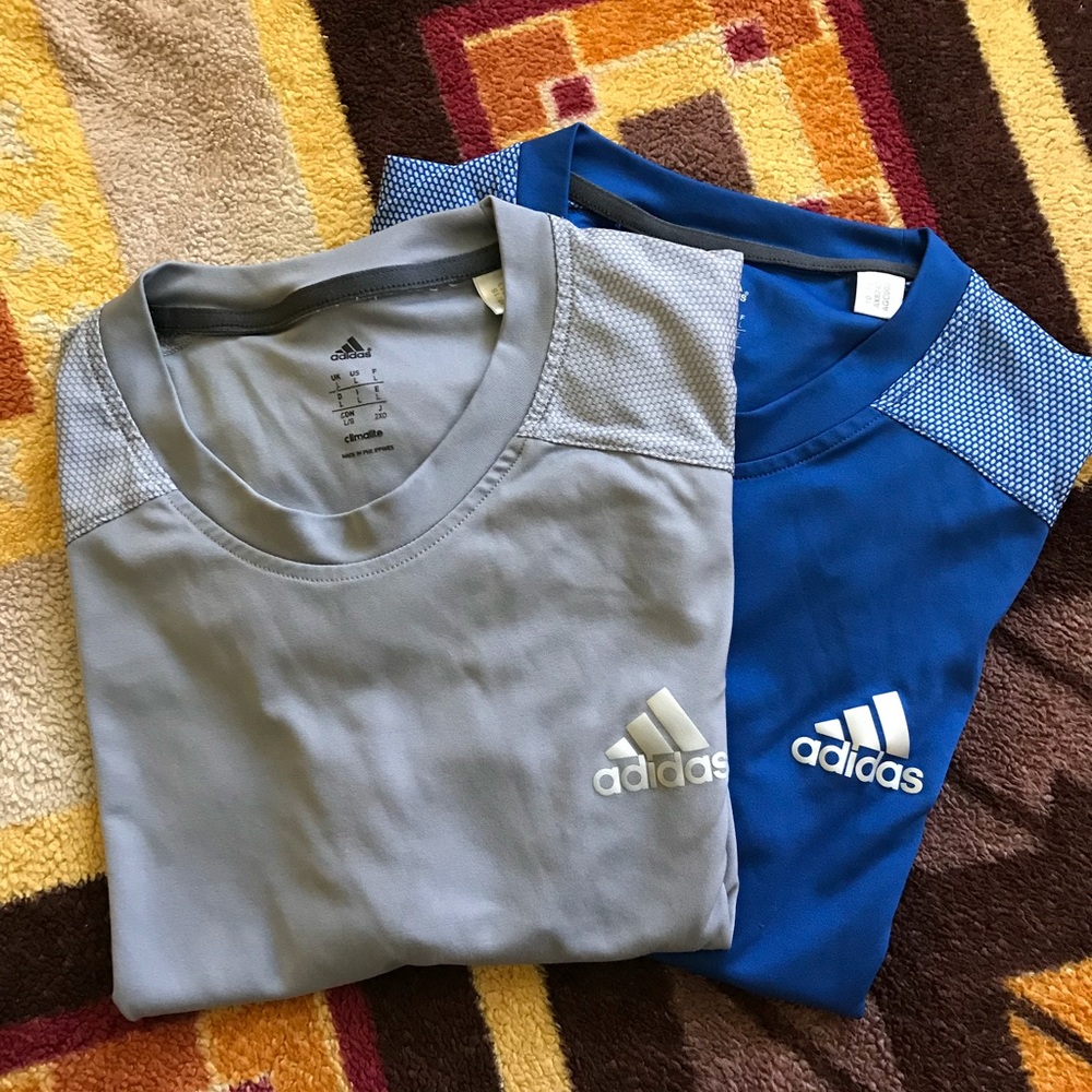 2 Adidas Workout Shirt